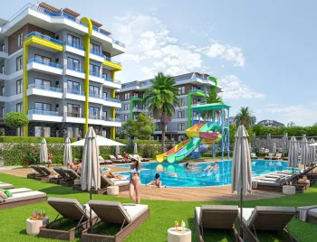 Modern apartments in Oba Alanya excellent complex